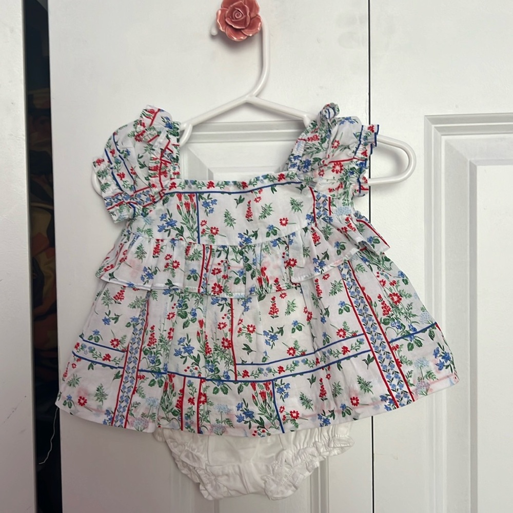 Janie and Jack floral sundress 0-3mths